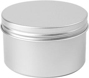 img 3 attached to Tosnail 24 Pack 7 oz Aluminum Screw Top Round Tins: Versatile Empty Candle Jars and Small Storage Containers