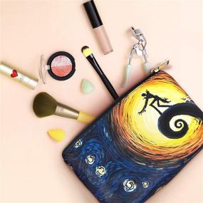 img 1 attached to Ultimate Travel Makeup Bag Set: MRSP 3-in-1 Makeup Organizer with Waterproof Case - The Nightmare Before Christmas Edition