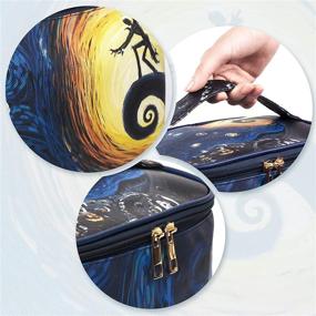 img 2 attached to Ultimate Travel Makeup Bag Set: MRSP 3-in-1 Makeup Organizer with Waterproof Case - The Nightmare Before Christmas Edition