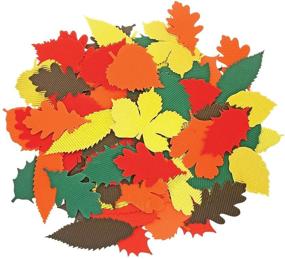 img 1 attached to CI Autumn-Themed Leaves Corrugated Card: Vibrant Wood Design, Multi-Colour, 6.8 x 22.7 x 32 cm