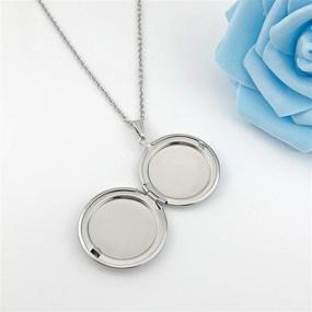 img 1 attached to 👧 YOUFENG Lockets Necklace - Stylish Girls' Jewelry for Pictures