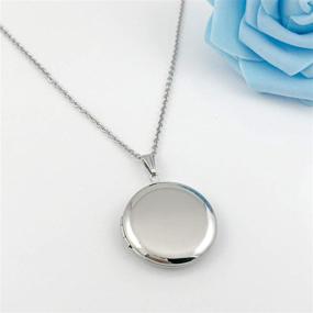 img 2 attached to 👧 YOUFENG Lockets Necklace - Stylish Girls' Jewelry for Pictures