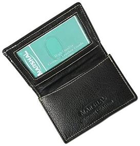 img 4 attached to 💼 Stylish Leather Business Holder: Black - 96 Card Capacity - 70% Off!