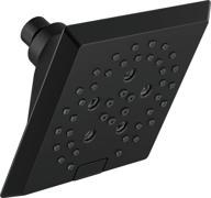 🚿 upgrade your shower experience with the stylish delta 52664-bl h2okinetic raincan shower head in matte black logo
