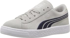 img 4 attached to PUMA Girls' Suede Classic Badge PS Sneaker: Timeless Style and Comfort for Young Fashionistas