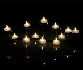 img 2 attached to AGPtEK Tea Lights with Flicker, 100-Pack Flameless LED Candles Battery Operated Tealight, Long-Lasting Warm White Tealight for Wedding, Holiday Party, and Home Decoration