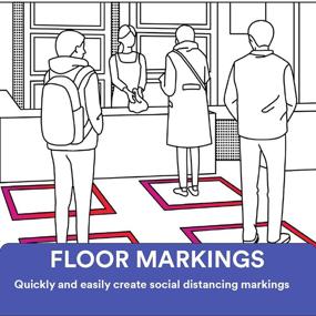 img 3 attached to 3M Alternative Marking Social Distancing