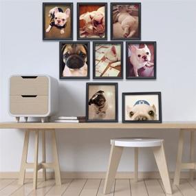 img 2 attached to 🖼️ Black 8x10 Picture Frames - Set of 8: Ideal Home, Office & Family Wall Decor