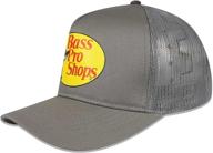 🎣 bass pro shops men's trucker hat mesh cap - adjustable snapback closure - ideal for hunting & fishing, one size fits all logo