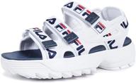 👠 stylish fila women's disruptor sandals: perfect blend of fashion and comfort logo