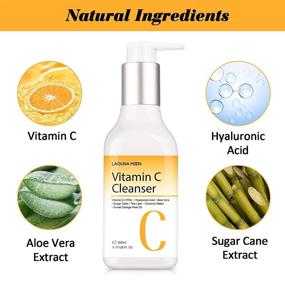 img 3 attached to 🍊 Revitalize Your Skin with Vitamin C Facial Cleanser - Hydrating, Anti-Aging Face Wash for All Skin Types - Natural Ingredients, 200ml/6.76 Oz