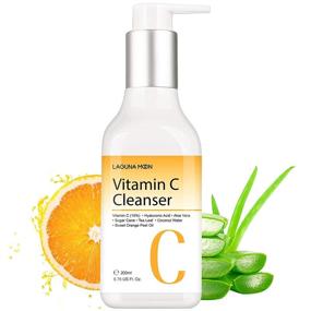 img 4 attached to 🍊 Revitalize Your Skin with Vitamin C Facial Cleanser - Hydrating, Anti-Aging Face Wash for All Skin Types - Natural Ingredients, 200ml/6.76 Oz