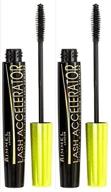 💥 rimmel london lash accelerator mascara - extreme black - 2 pack: amplify your lashes with this dual set logo