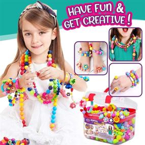 img 3 attached to GoodyKing Beads Jewelry Making Kit: Fun and Creative Crafts for Kids