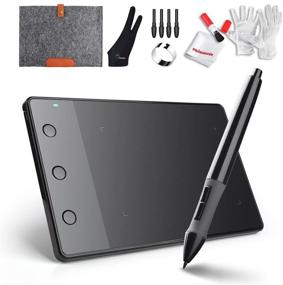 img 4 attached to HUION H420 USB Graphics Drawing Tablet Board Kit: Ultimate Precision and Versatility for Artistic Creations