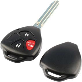 img 2 attached to Protective Shell Case for Toyota Key Fob Keyless Entry Remote - Compatible with 4Runner, Matrix, Rav4, Venza, Yaris, iQ, tC, xB, xD