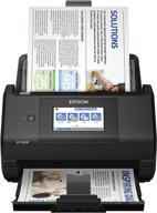 🖨️ epson workforce es-580w color duplex desktop document scanner with wireless connectivity, adf, and user-friendly 4.3" touchscreen - compatible with pc and mac logo