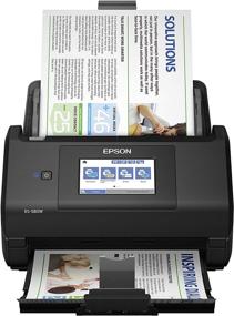 img 4 attached to 🖨️ Epson Workforce ES-580W Color Duplex Desktop Document Scanner with Wireless Connectivity, ADF, and User-Friendly 4.3" Touchscreen - Compatible with PC and Mac