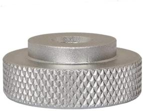 img 1 attached to Large Knurled Female Adapter Silver