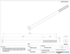 img 1 attached to 🔩 Partially Threaded Stainless Machine Phillips Screw