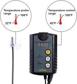 img 2 attached to 🔌 Efficient Cooling Control with BN-LINK Digital Thermostat for Fans 40-108F 8.3A 1000W