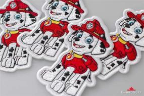 img 1 attached to 🐾 Paw Patrol Marshall Patch - Iron On Embroidered (2.6x3.9 inches)