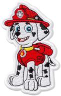 🐾 paw patrol marshall patch - iron on embroidered (2.6x3.9 inches) logo