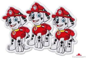 img 3 attached to 🐾 Paw Patrol Marshall Patch - Iron On Embroidered (2.6x3.9 inches)