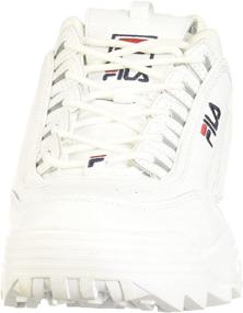 img 3 attached to Fila Disruptor Sneaker Peacoat Vinred Men's Shoes