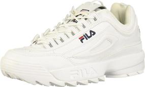 img 4 attached to Fila Disruptor Sneaker Peacoat Vinred Men's Shoes