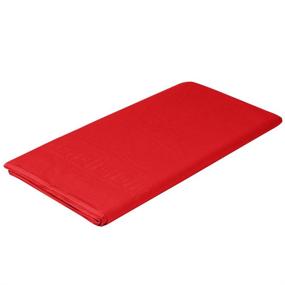 img 2 attached to Perfectware Table Covers Red-3 Disposable Table Covers Red 2-Ply Tissue And 1-Ply Poly