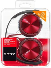 img 1 attached to 🎧 Sony MDR-ZX310 R Foldable Headphones - Metallic Red