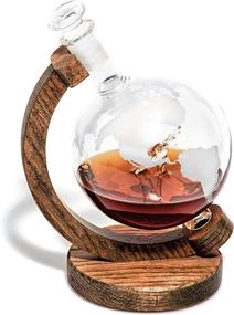 img 2 attached to Etched Globe Liquor Decanter C130