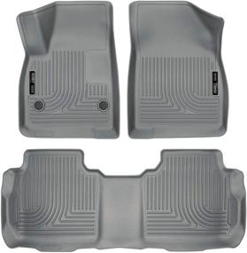 img 4 attached to 🚗 Ковры Husky Liners Weatherbeater для передних и задних сидений, совместимые с Cadillac XT5 2017-2019, GMC Acadia & Chevrolet Blazer 2019