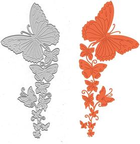 img 2 attached to 🦋 Металлический нож для вырубки бордюра с бабочками - каркас для рамки. Нож для вырубки узорной бабочки-кружевного бордюра для самостоятельного скрапбукинга. Вырубка изображения на бумаге для создания открыток и декорирования фотоальбомов.
