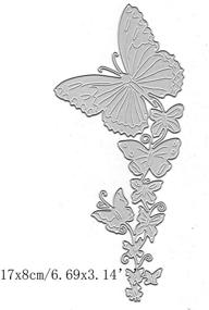 img 3 attached to 🦋 Металлический нож для вырубки бордюра с бабочками - каркас для рамки. Нож для вырубки узорной бабочки-кружевного бордюра для самостоятельного скрапбукинга. Вырубка изображения на бумаге для создания открыток и декорирования фотоальбомов.