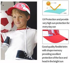 img 3 attached to 🧢 Ultimate Protection and Comfort: Adjustable Breathable Lightweight Quick Dry Mesh UV Protection Wide Brim Kids Baseball Cap for Boys and Girls