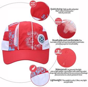 img 1 attached to 🧢 Ultimate Protection and Comfort: Adjustable Breathable Lightweight Quick Dry Mesh UV Protection Wide Brim Kids Baseball Cap for Boys and Girls