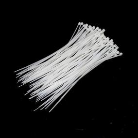 img 3 attached to URBEST Self Locking Wire Cable Zip Ties - 1000 Pcs - 6 Inch Nylon - White - Tie Fasten Wrap