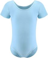 🩰 dancina cotton short sleeve ballet leotard for girls, ages 2-10 логотип