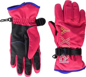 img 1 attached to Roxy Girls Freshfield Gloves Mazarine Outdoor Recreation