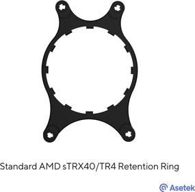img 1 attached to 💦 Asetek Liquid Coolers: Standard AMD sTRX40/TR4 Retention Kit for Easy Setup and Quick Installation