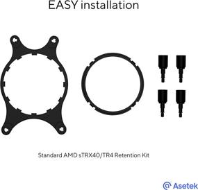 img 2 attached to 💦 Asetek Liquid Coolers: Standard AMD sTRX40/TR4 Retention Kit for Easy Setup and Quick Installation