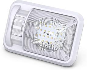 img 3 attached to 💡 High-Performance 12V LED RV Ceiling Dome Light with Switch - Illuminate Your Trailer Camper Interior Efficiently! (300LM)