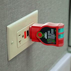 img 1 attached to 🔌 ALLOSUN EM9807 GFCI North American AC Electrical Outlet Receptacles Socket Tester: Ultimate RED Diagnostic Tool