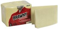 brawny industrial dusting cloths yellow logo