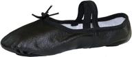 🩰 danzcue women's leather ballet slipper shoes - perfect for athletic activities logo