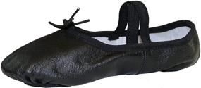 img 3 attached to 🩰 Danzcue Women's Leather Ballet Slipper Shoes - Perfect for Athletic Activities