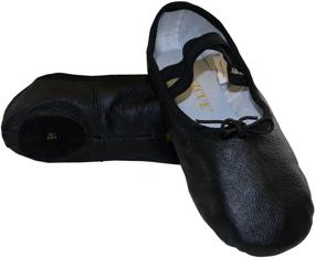 img 1 attached to 🩰 Danzcue Women's Leather Ballet Slipper Shoes - Perfect for Athletic Activities