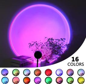 img 3 attached to 🌅 Sunset Projection Lamp: Transform Your Space with 16 Colors, 180° Rotation, and Photography-friendly Features